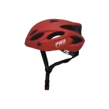 Велошлем Pro Sport Lights для взрослых матовый красный — фото 1