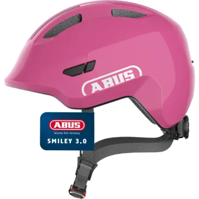 Шлем детский Abus Smiley 3.0 глянцевый розовый