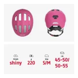 Шлем детский Abus Smiley 3.0 глянцевый розовый — фото 5