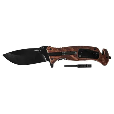 Нож survival складной NEO TOOLS 6 в 1