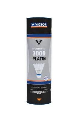 Воланы нейлоновые для бадминтона Victor 3000, быстрые, жёлтые