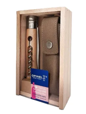 Нож складной Opinel No. 10 со штопором и открывалкой, в чехле
