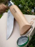 Нож складной Opinel No. 10 со штопором и открывалкой, в чехле — фото 3