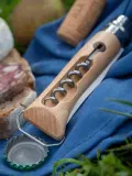 Нож складной Opinel No. 10 со штопором и открывалкой, в чехле — фото 7