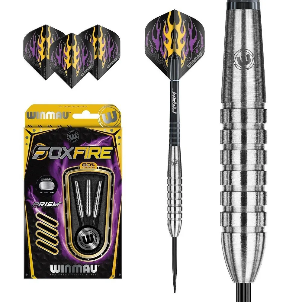 Дротики для дартса Winmau Foxfire со стальным наконечником, 22 г