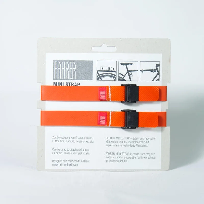 Крепёжный ремешок Fahrer Mini Strap M 35x2 см оранжевый, 2 штуки