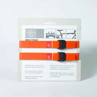 Крепёжный ремешок Fahrer Mini Strap M 35x2 см оранжевый, 2 штуки
