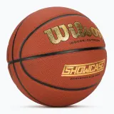 Мяч баскетбольный Wilson Showcase Comp Basketball оранжевый размер 7 — фото 2