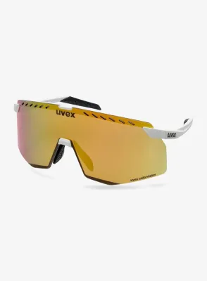 Велосипедные очки Uvex Pace Stage CV white matt mirror gold