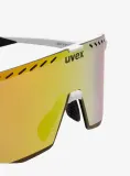Велосипедные очки Uvex Pace Stage CV white matt mirror gold — фото 6