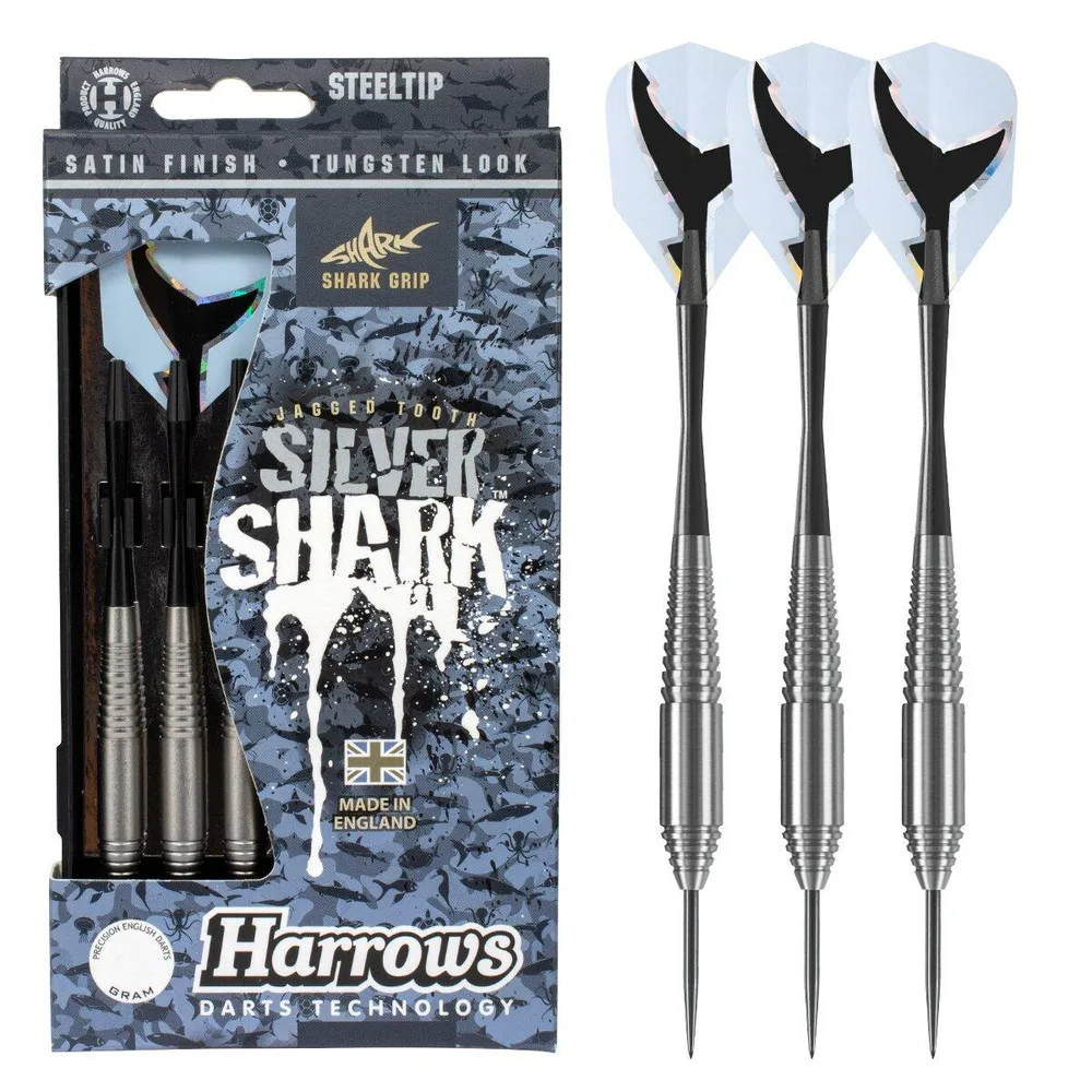 Дротики для дартса Harrows Silver Shark Steeltip, набор 3 шт