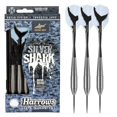 Дротики для дартса Harrows Silver Shark Steeltip, набор 3 шт