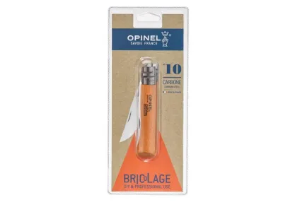 Нож складной туристический Opinel No.10 карбоновая сталь