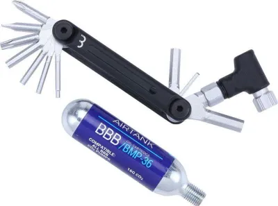 BBB Cycling Мультитул BBB RoyalFold CO2 Inflator с баллоном CO2 16 г