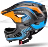 Шлем спортивный детский ROCKBROS TT-32SOBL со съемной защитой подбородка — фото 3