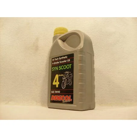 Danico Моторное масло для четырёхтактных скутеров Denicol Syn Scoot 4T 5W40, 1 л