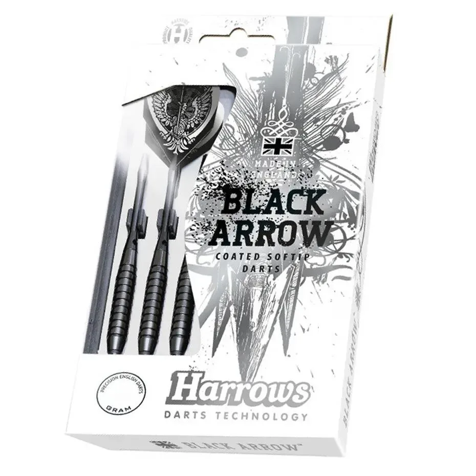 Дротики для дартса Harrows Black Arrow Softip 14 г