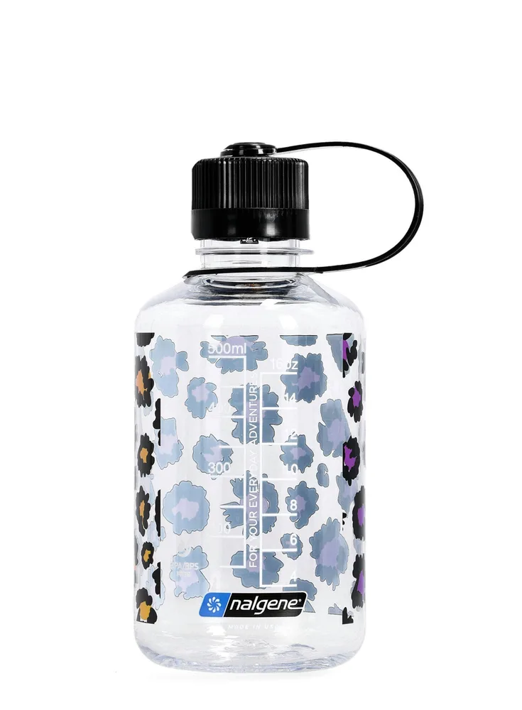 Бутылка для воды Nalgene Narrow Mouth 16 oz (500 мл) - clear cheetah