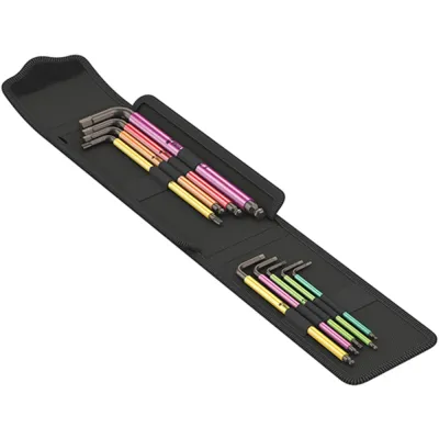 Угловые ключи Wera 4 велосипедные, шестигранные и Torx, в чехле