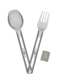 Столовые приборы туристические Esbit Cutlery Set с силиконовой лентой L - stone grey — фото 5