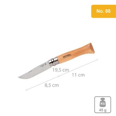 Нож складной с лезвием из углеродистой стали Opinel No.08
