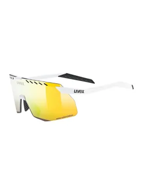 Очки велосипедные Uvex Pace Stage S CV white matt mirror yellow