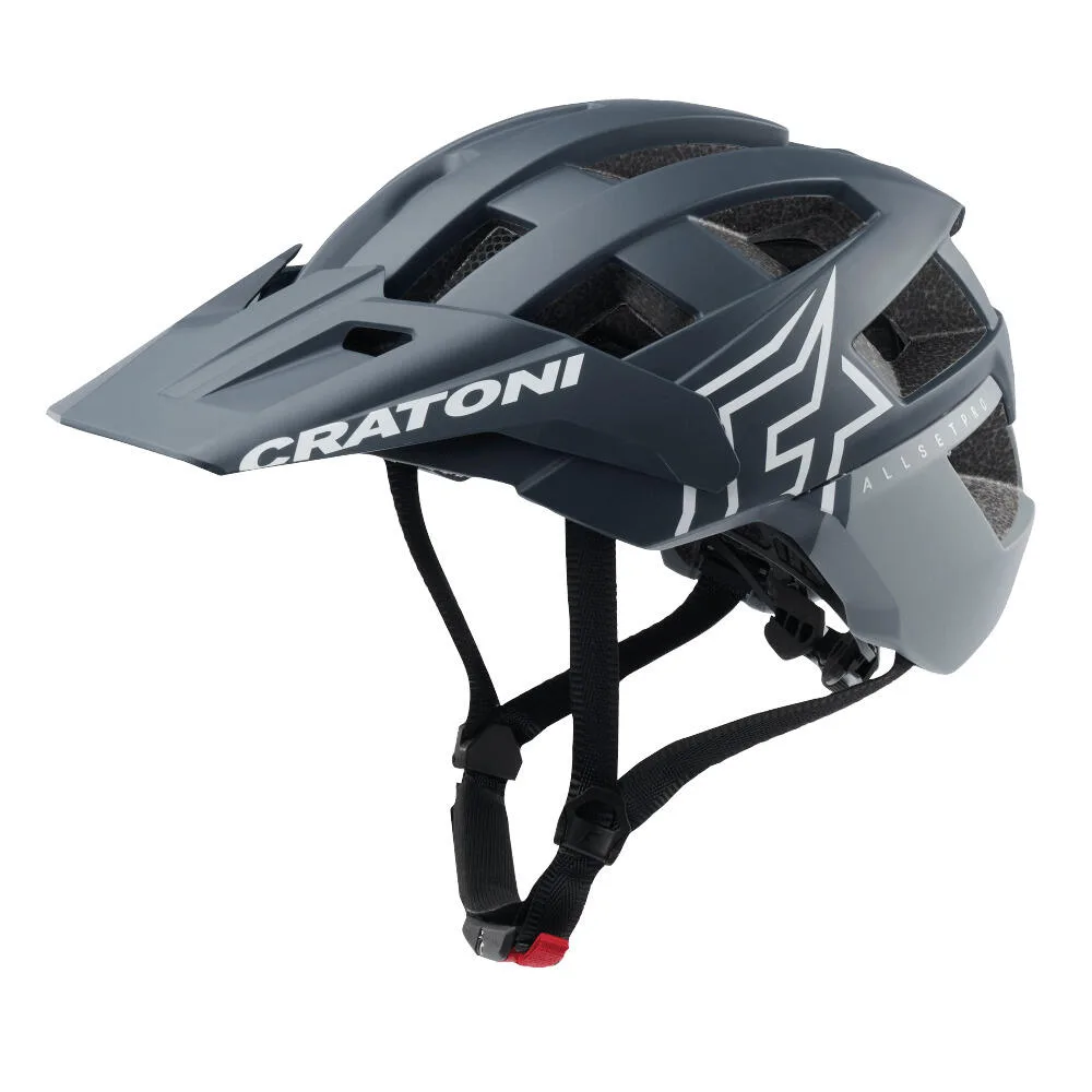 Велошлем Cratoni AllSet Pro стальной синий матовый