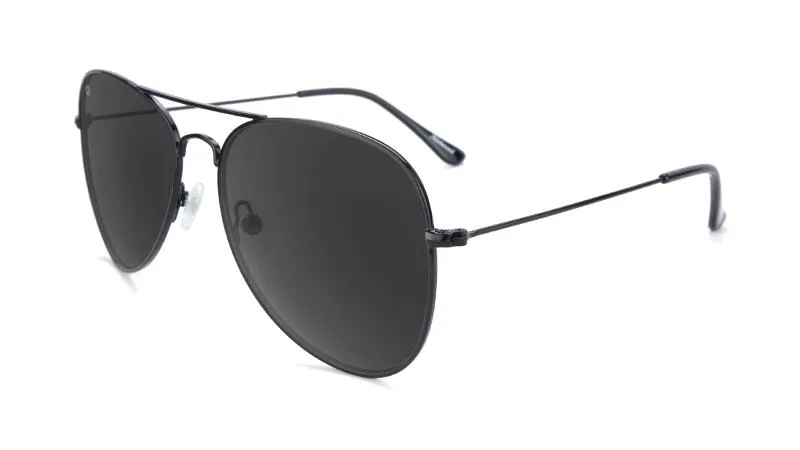 Солнцезащитные очки Knockaround Mile Highs черные, с поляризацией