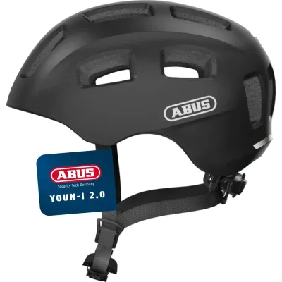 Детский велошлем Abus Youn-I 2.0 чёрный