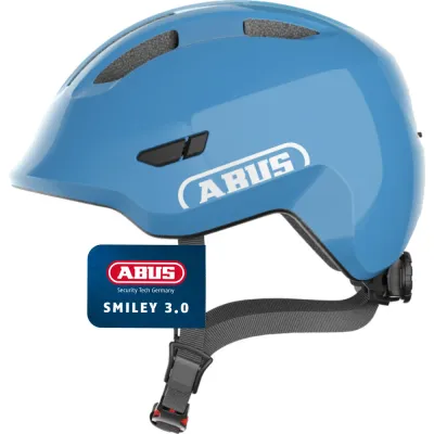 Детский велосипедный шлем Abus Smiley 3.0 глянцевый синий M 50-55 см