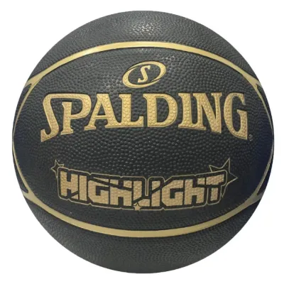 Мяч баскетбольный Spalding Highlight чёрный с золотым