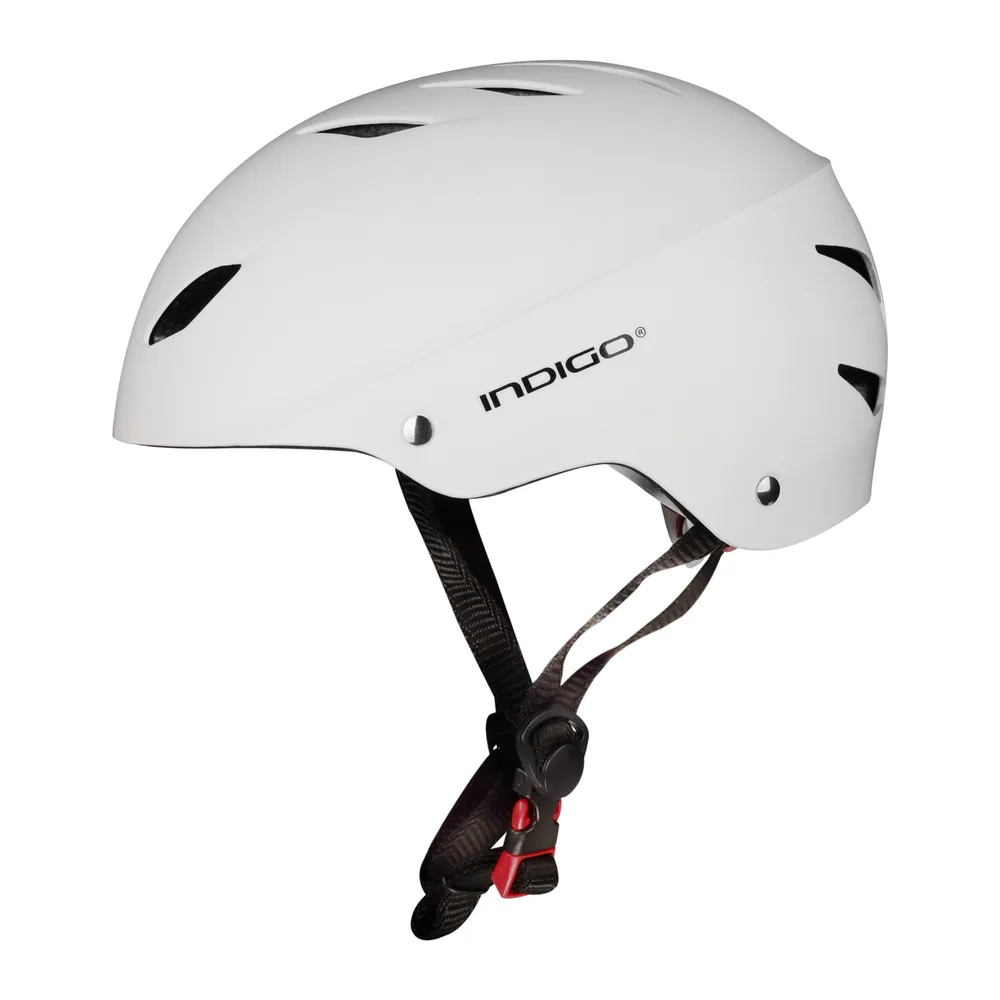 Indigo Sports Шлем для скейтборда взрослый Indigo 55-59 см белый