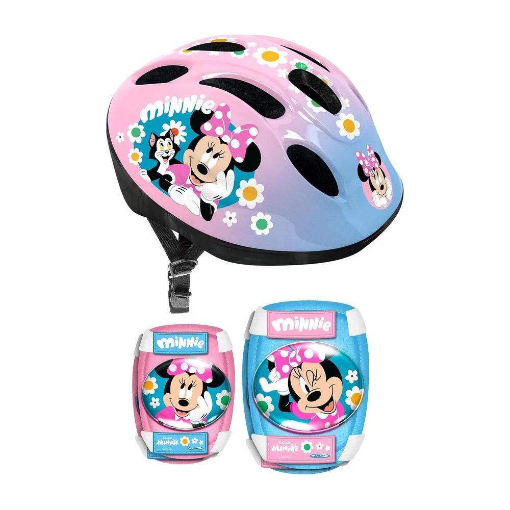 Комплект детской защиты STAMP Minnie: шлем, налокотники, наколенники