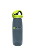 Бутылка туристическая Nalgene On The Fly 24 oz (700 мл) charcoal/lime — фото 1