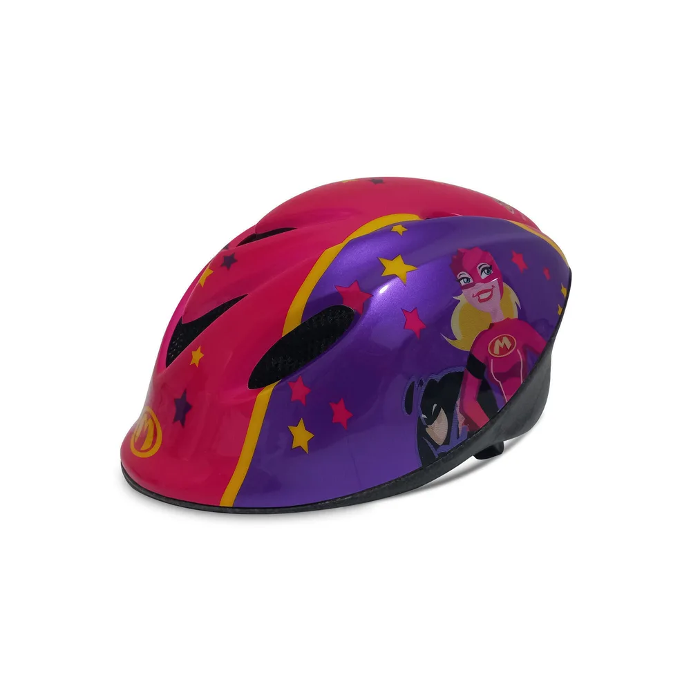 Pro Sport Lights Шлем велосипедный детский Mega Mindy фиолетовый