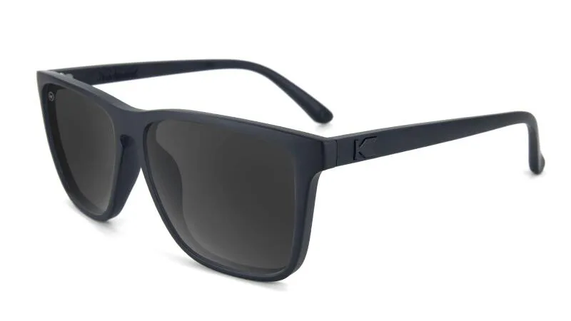 Солнцезащитные очки Knockaround Fast Lanes чёрные, категория 3, поляризация