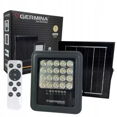 Прожектор светодиодный на солнечной батарее GERMINA Gemini 50 Вт с пультом