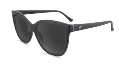 Солнцезащитные очки Knockaround Fast Lanes черные, кэт-ай, поляризация