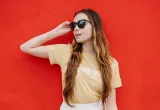 Солнцезащитные очки Knockaround Fast Lanes черные, кэт-ай, поляризация — фото 5