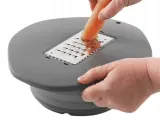 Миска туристическая складная с крышкой и теркой Outwell Collaps Bowl, Чёрный — фото 2
