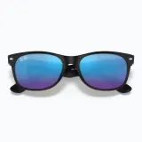Солнцезащитные очки мужские Ray-Ban черные, диаметр линзы 55 миллиметров — фото 3