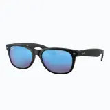 Солнцезащитные очки мужские Ray-Ban черные, диаметр линзы 55 миллиметров — фото 4