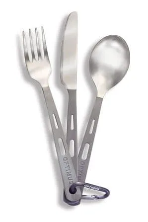 Набор туристических приборов Optimus Titanium 3-Piece Cutlery Set