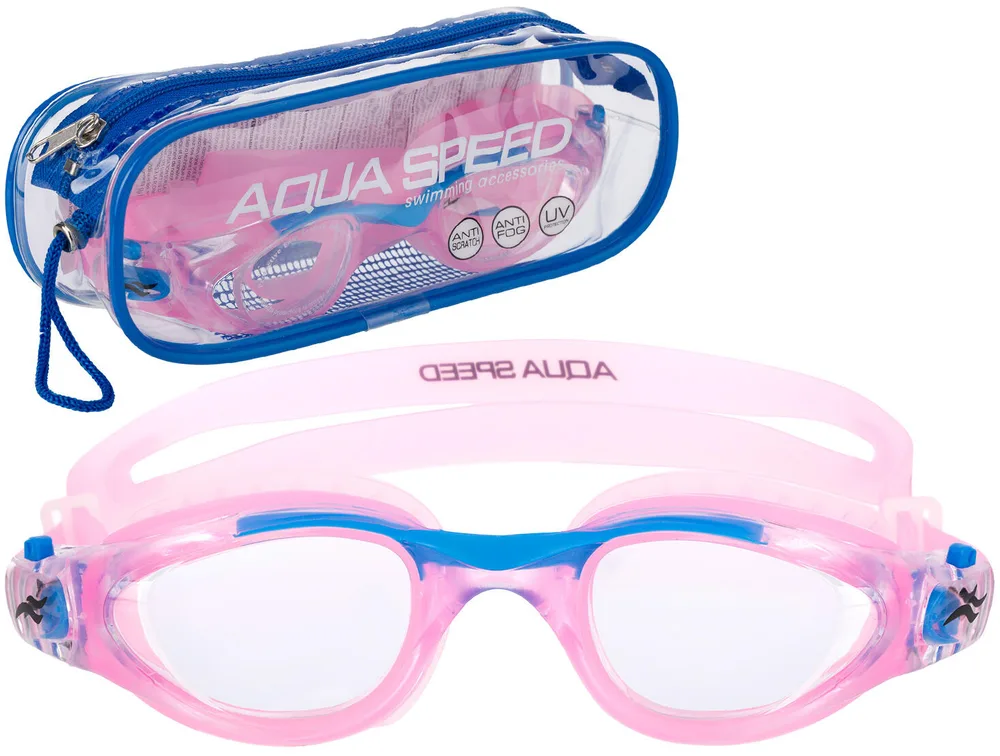 Детские очки для плавания Aqua Speed Maori розовые