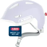 Детский велосипедный шлем ABUS Smiley 3.0 Ace LED, фиолетовый — фото 1