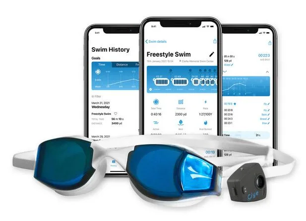 Очки для плавания Finis Smart Goggles с умным модулем (Second Life, состояние хорошее)