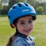 Детский велосипедный шлем ABUS Smiley 3.0, зелёный Nordic, размер M 50-55 см — фото 6