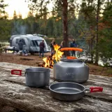 Чайник туристический Nils Camp NC17118 1100 мл алюминиевый лёгкий кемпинговый — фото 2