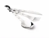 Gsi Outdoors Столовые приборы Gsi Glacier Stainless 3 Pc Ring Cutlery — фото 1