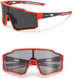Очки велосипедные ROCKBROS MTB поляризационные красные с защитой UV400 — фото 1